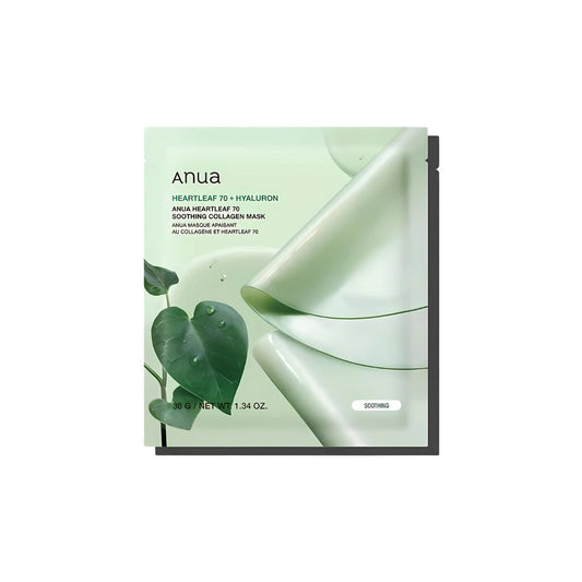 Anua Heartleaf 70 Soothing Collagen Mask 4Pcs - Bulk Buy K-Beauty in Australia