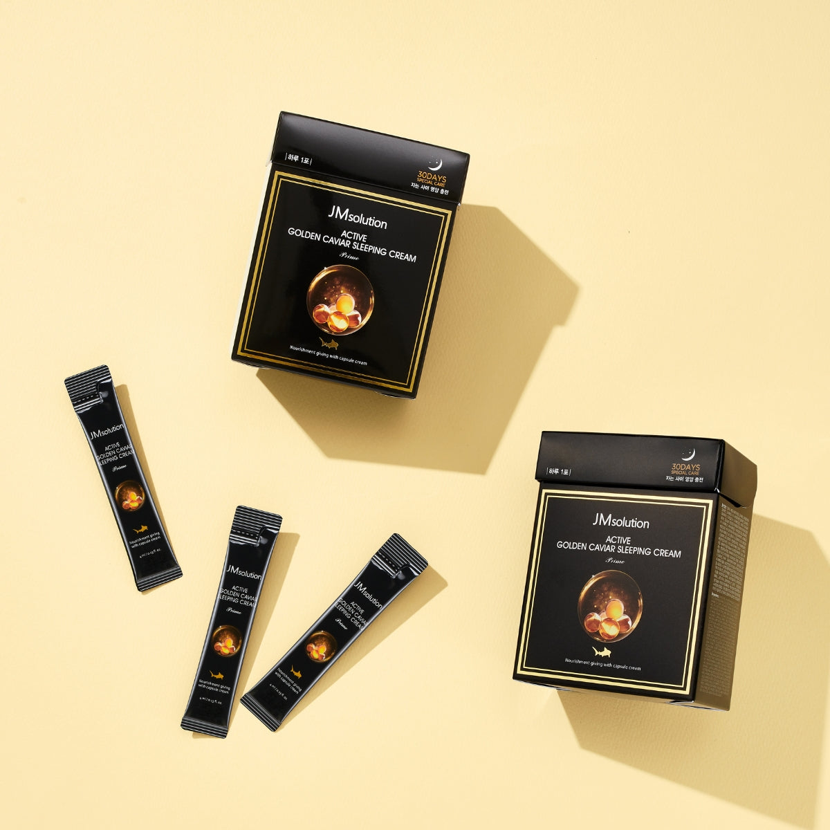 JM Solution Active Golden Caviar Sleeping Cream Prime 4Ml*30Pcs - Bulk buy at Pharmacoo K-Beauty Wholesale