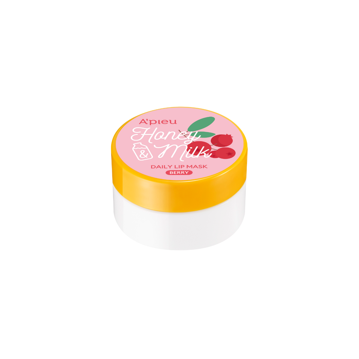 A'pieu Honey & Milk Daily Lip Mask Berry 6g  - Glowii Beauty