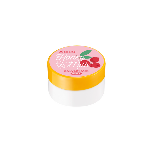 A'pieu Honey & Milk Daily Lip Mask Berry 6g  - Glowii Beauty