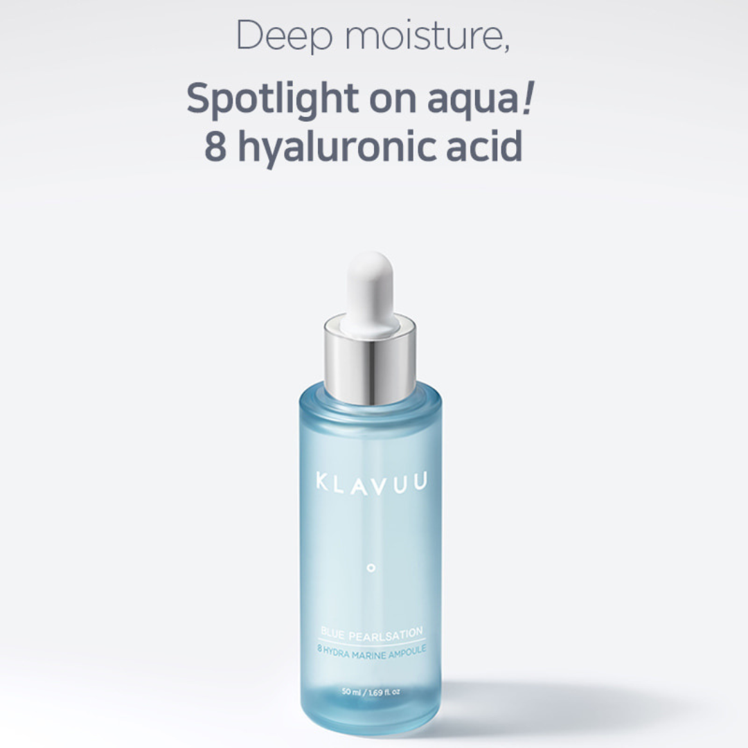 Klavuu Blue Pearlsation 8 Hydra Marine Ampoule 50ml - Shop K-Beauty in Australia