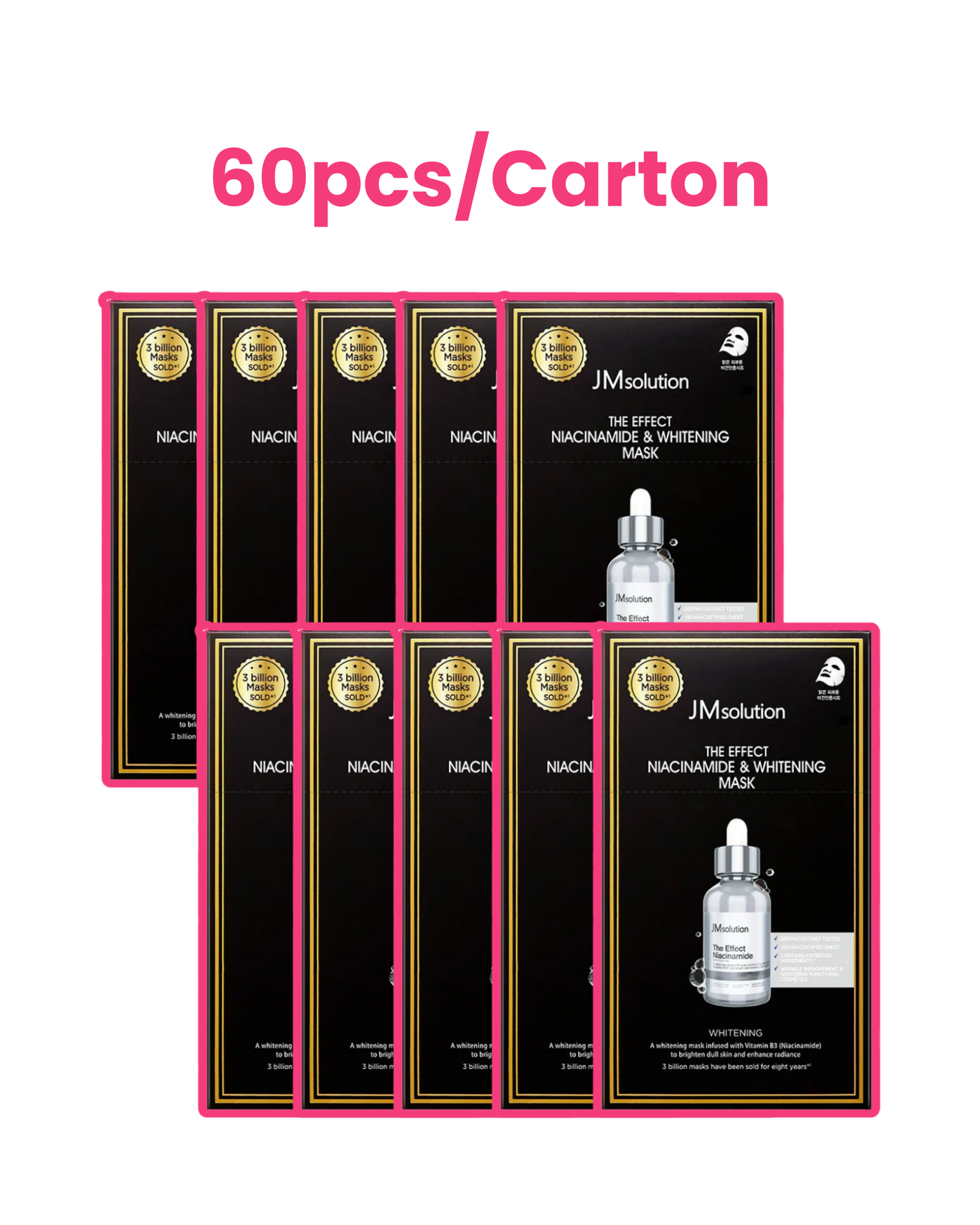 The Effect Niacinamide & Whitening Mask 10 Pieces - 60pc (1 carton)