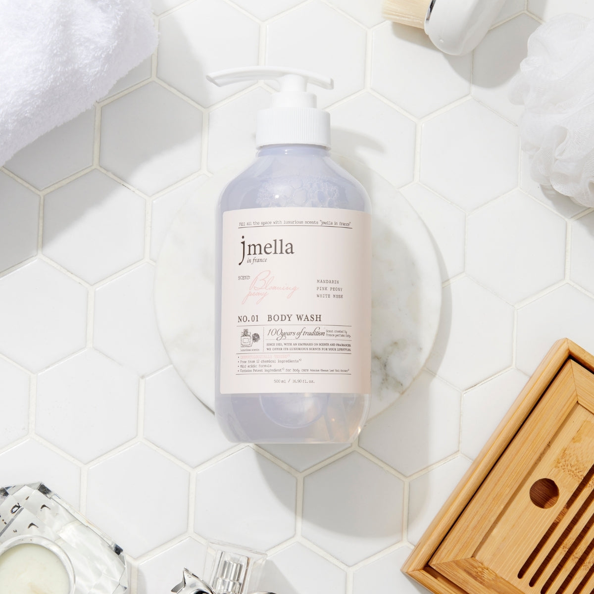 In France Blooming Peony Body Scrub Wash 200Ml