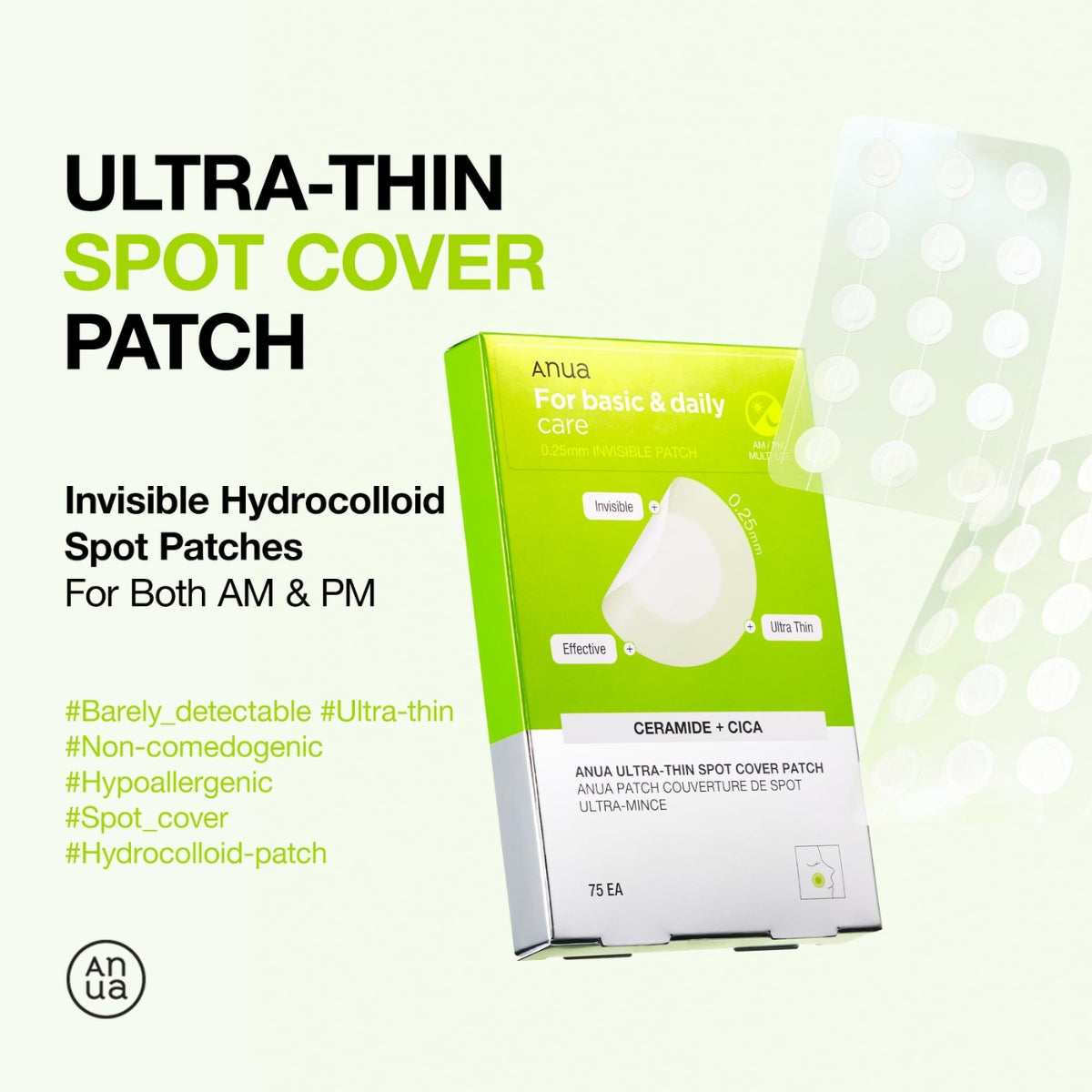 Anua Ultra Thin Spot Cover Patch 75Ea - Bulk Buy K-Beauty in Australia