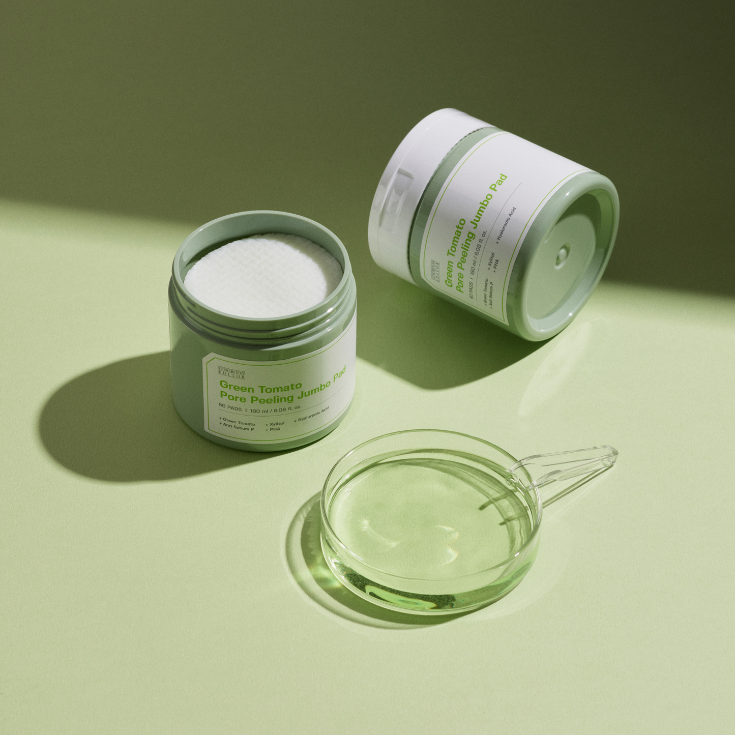 Sungboon Editor Green Tomato Pore Peeling Jumbo Pad 60pads - Bulk Buy K-Beauty in Australia