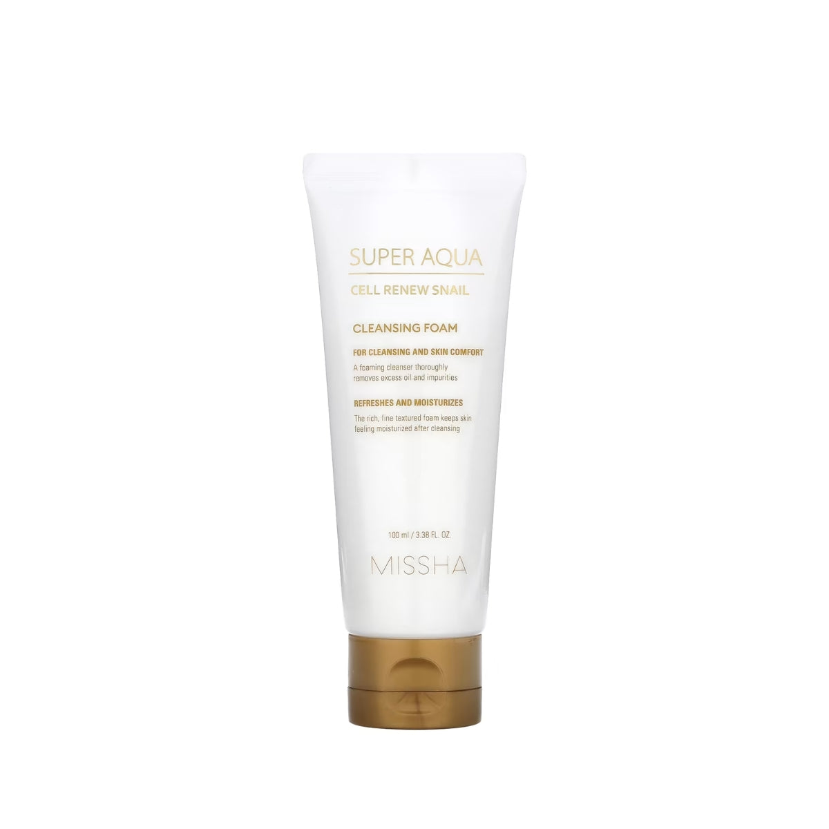 Missha Super Aqua Cell Renew Snail Cleansing Foam 100ml - Shop K-Beauty in Australia