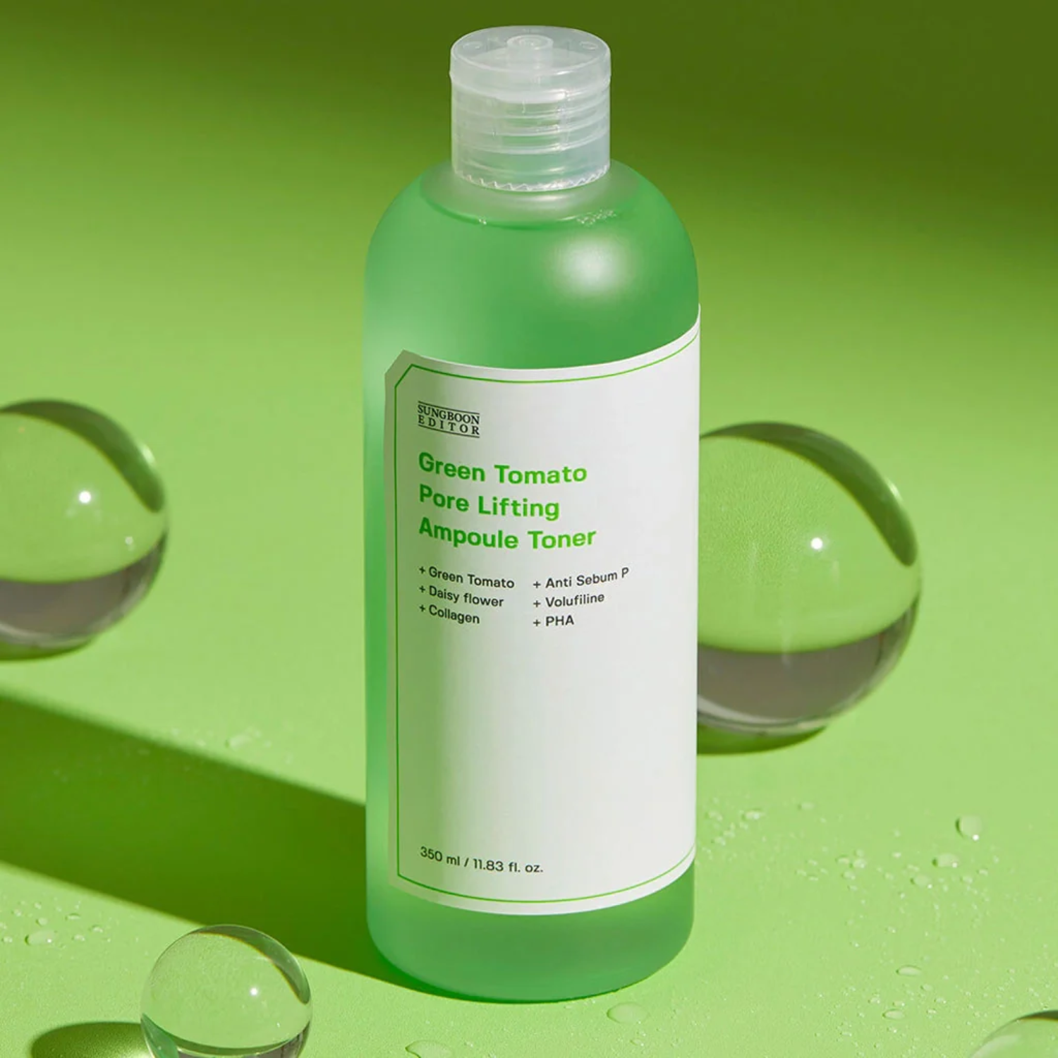 Sungboon Editor Green Tomato Pore Lifting Ampoule Toner 350ml - Bulk Buy K-Beauty in Australia