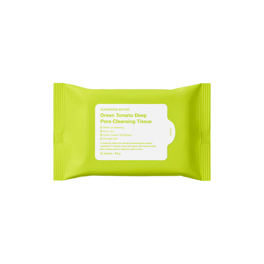 Sungboon Editor Green Tomato Deep Pore Cleansing Tissue 10pcs - Bulk Buy K-Beauty in Australia