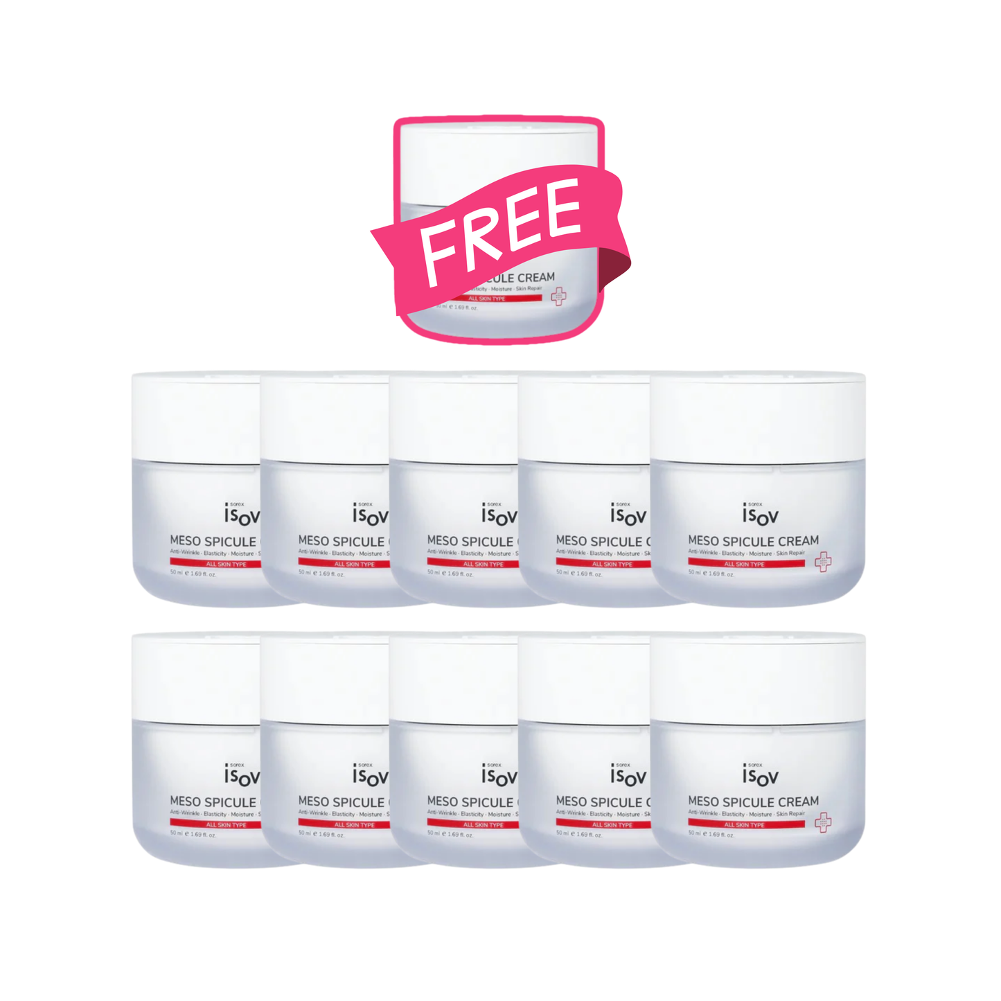 Meso Spicule Cream 50ml Bundle - Buy 10 Get 1 FREE