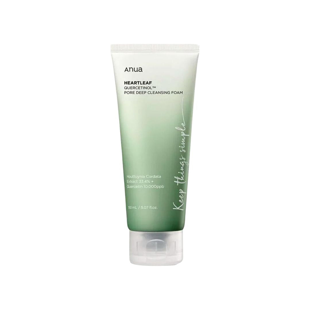 Anua Heartleaf Quercetinol Pore Deep Cleansing Foam *RENEW* 150ml - Bulk Buy K-Beauty in Australia