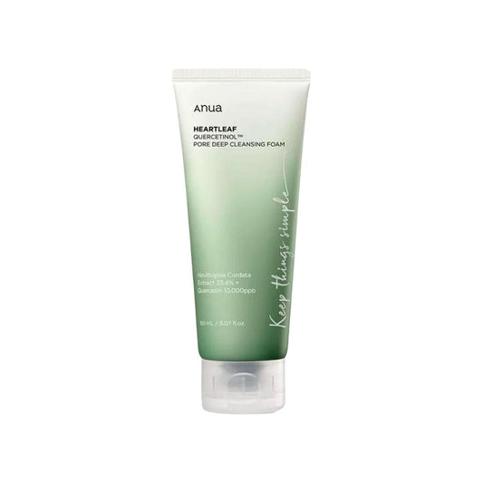 Anua Heartleaf Quercetinol Pore Deep Cleansing Foam *RENEW* 150ml - Bulk Buy K-Beauty in Australia
