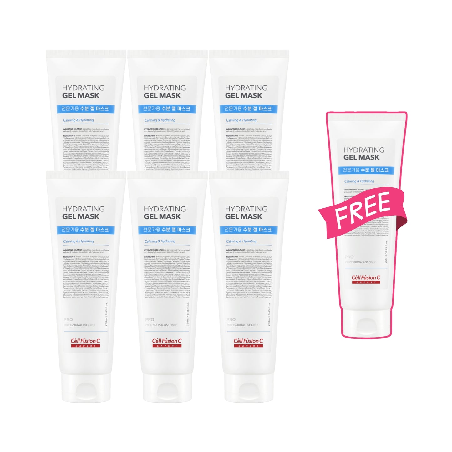 Pro Hydrating Gel Mask 250ml - 6+1 Bundle