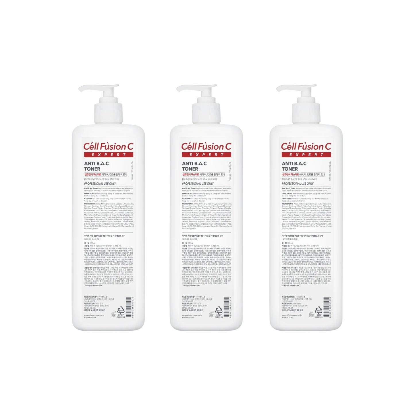 Anti B.A.C. Toner 1000ml - 3 Pcs