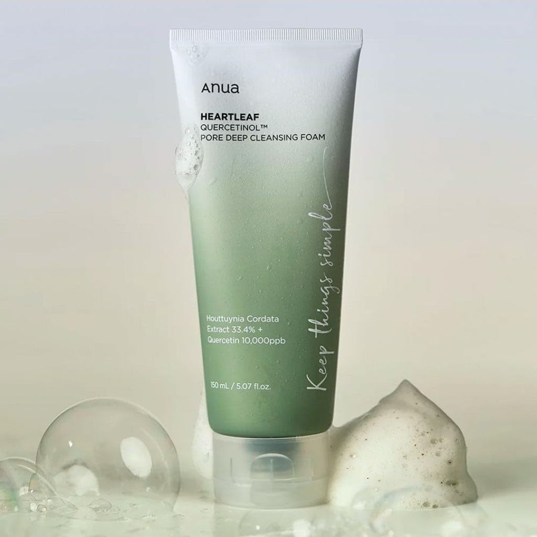 Anua Heartleaf Quercetinol Pore Deep Cleansing Foam *RENEW* 150ml - Bulk Buy K-Beauty in Australia