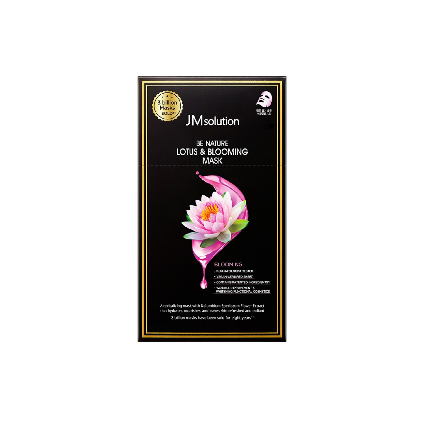 JM Solution Be Nature Lotus & Blooming Mask 10 Pieces - Bulk buy at Pharmacoo K-Beauty Wholesale