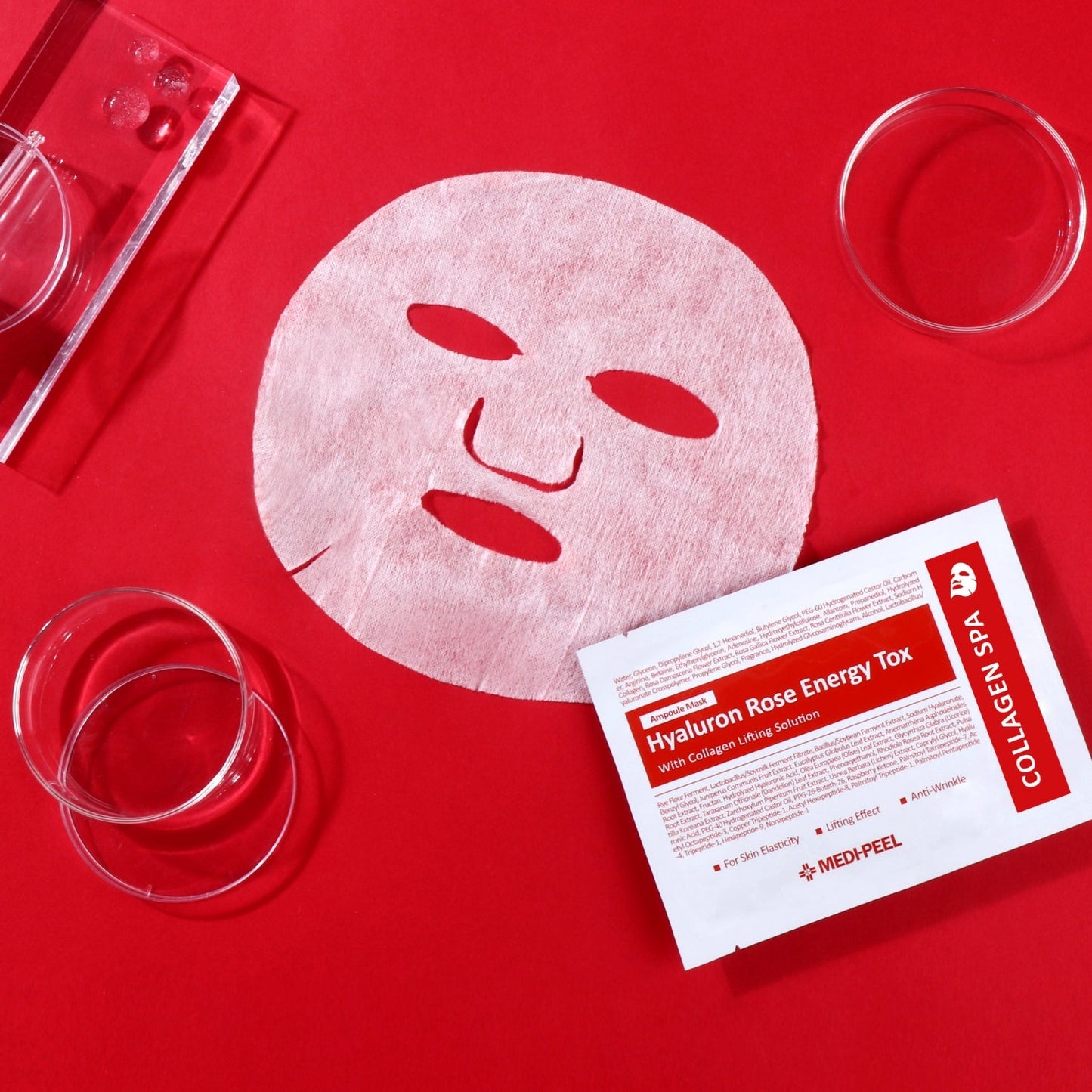 MEDI-PEEL Hyaluron Rose Energy Tox Ampoule Mask