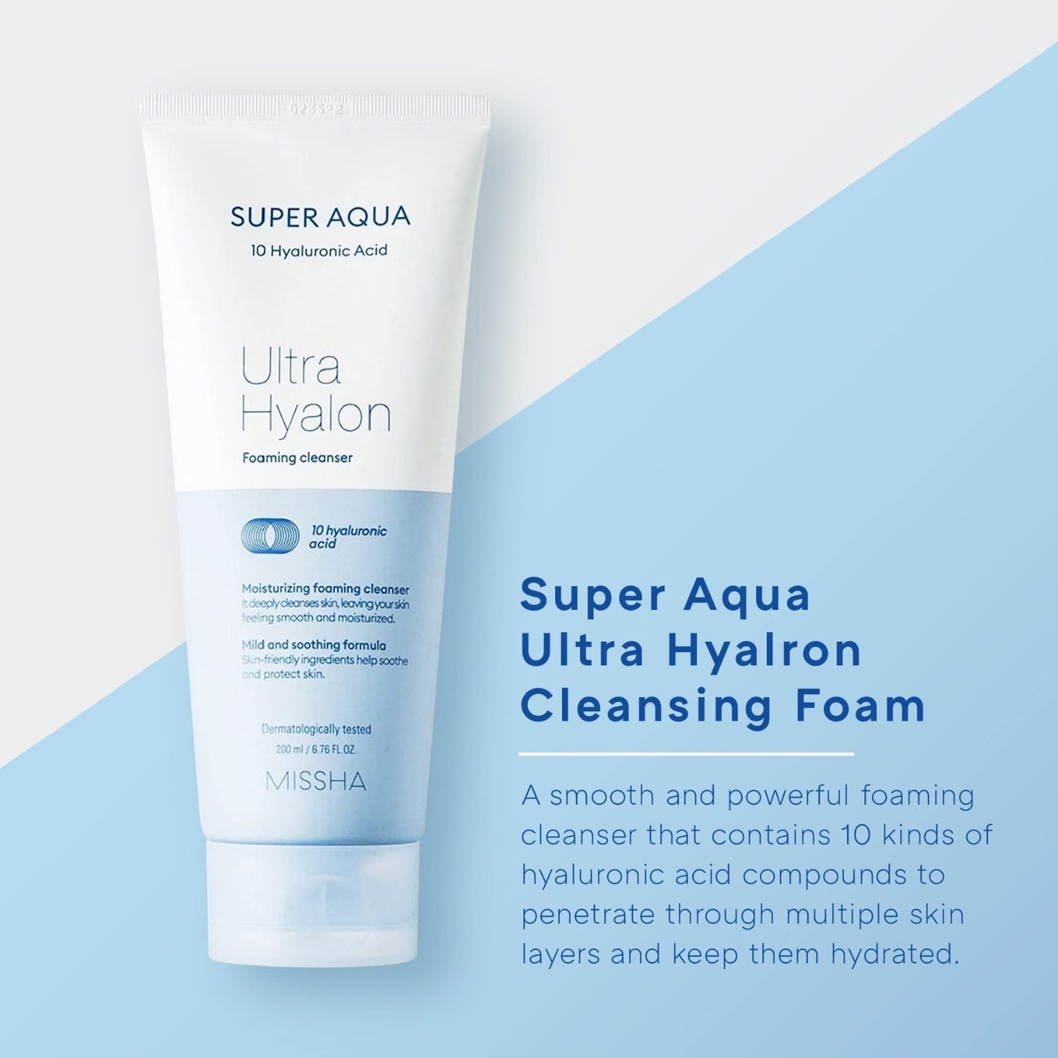 Missha Super Aqua Ultra Hyalron Foaming Cleanser 200ml