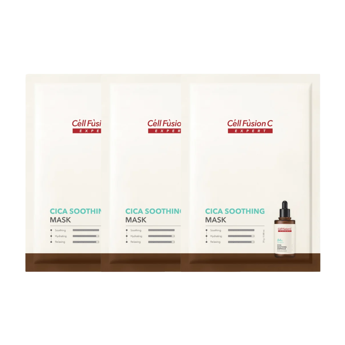 Cell Fusion C Expert Cica Soothing Mask 10pc - 3 Bundle