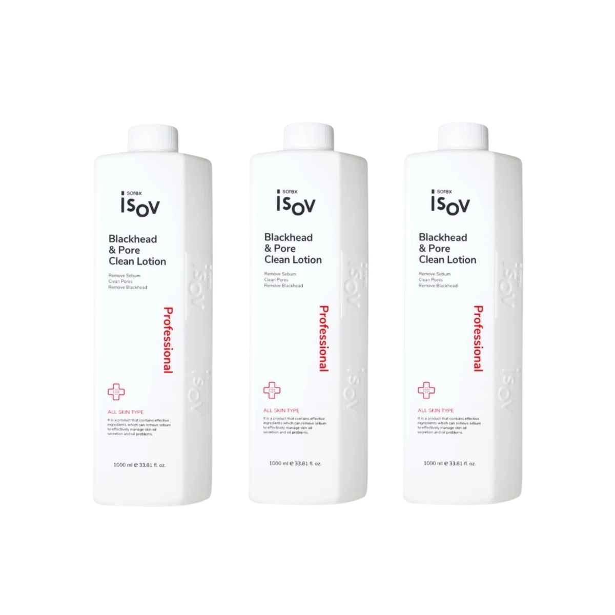 ISOV Blackhead & Pore Clean Lotion 1000ml Expert - 3 Bundle