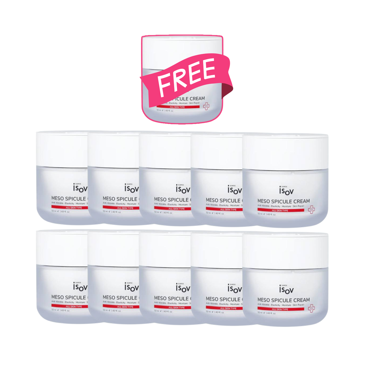 Meso Spicule Cream 50ml Bundle - Buy 10 Get 1 FREE