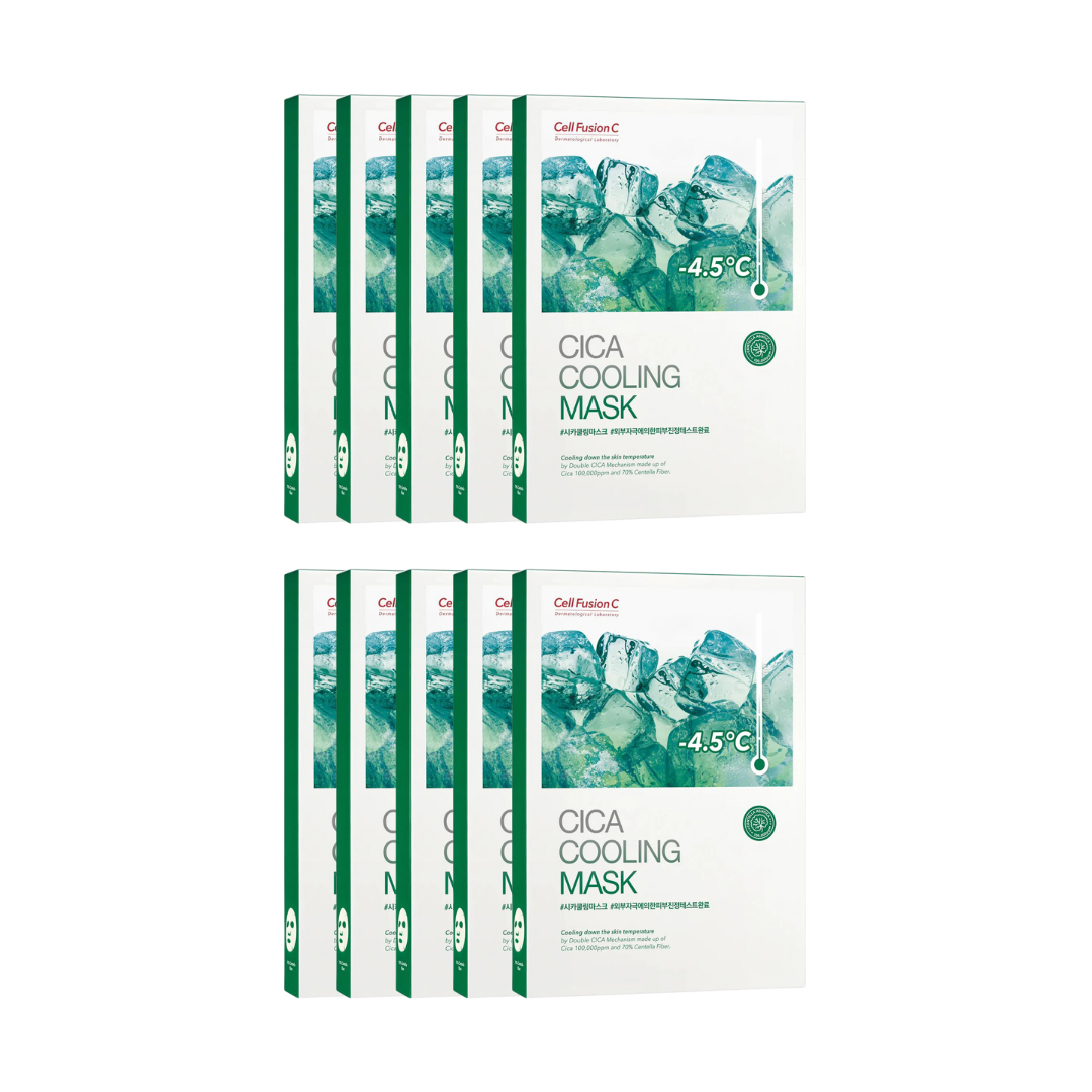 Cica Cooling Mask 27G*5Pieces - 10 Boxes Bundle