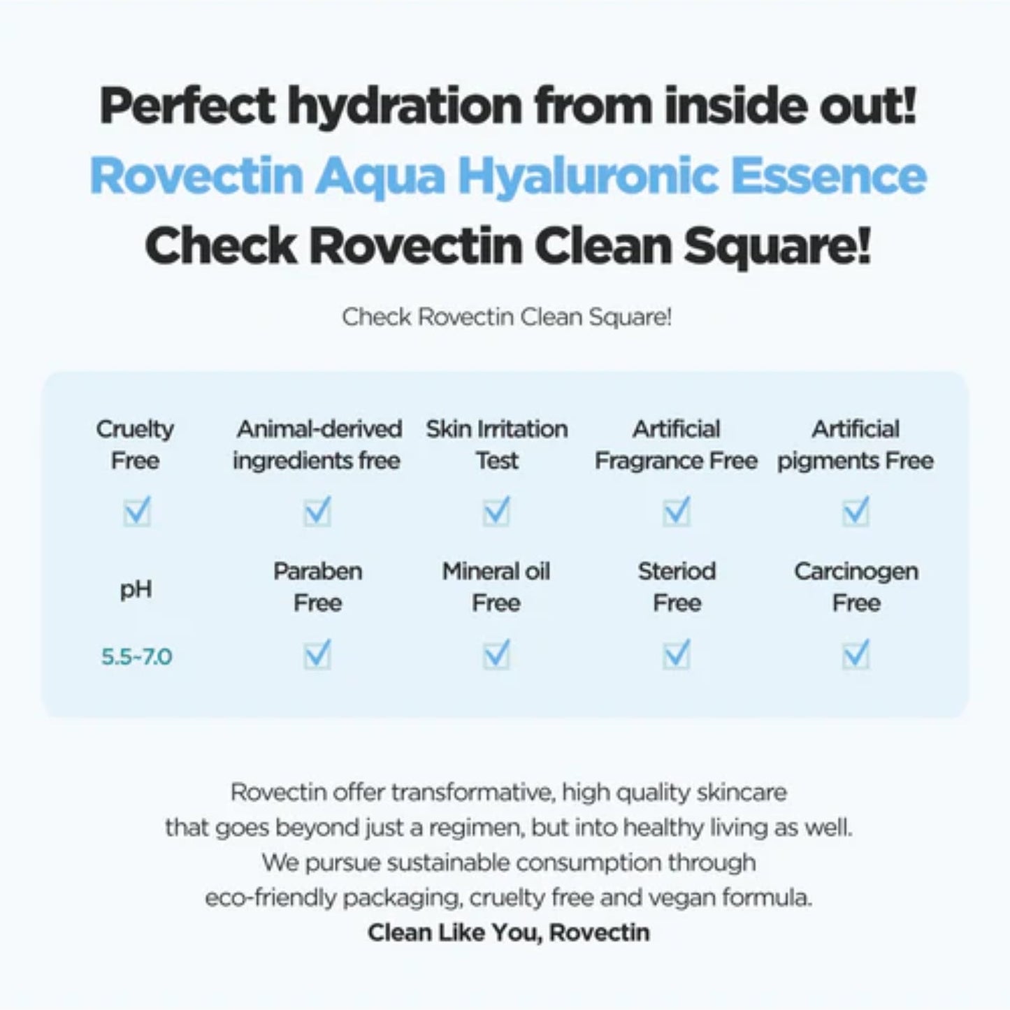 Rovectin Aqua Hyaluronic Essence 100ml