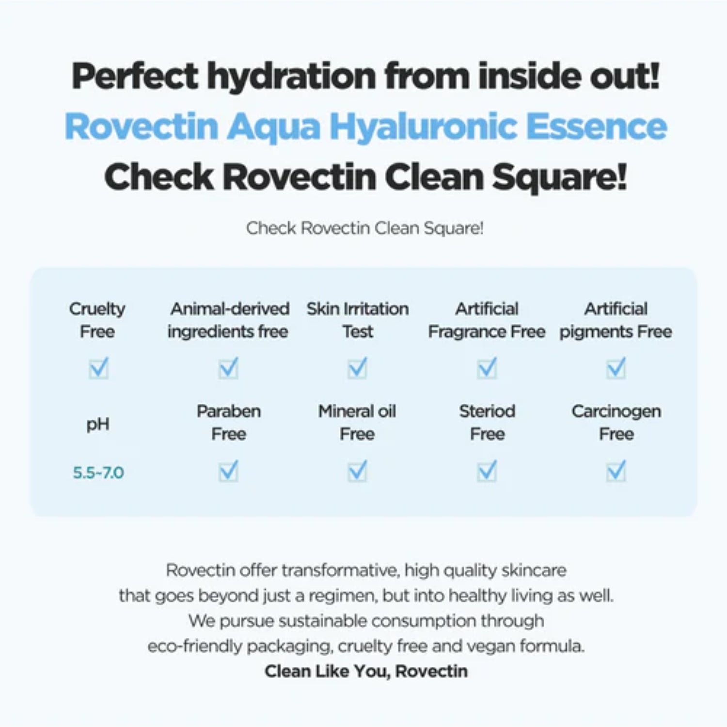 Rovectin Aqua Hyaluronic Essence 100ml