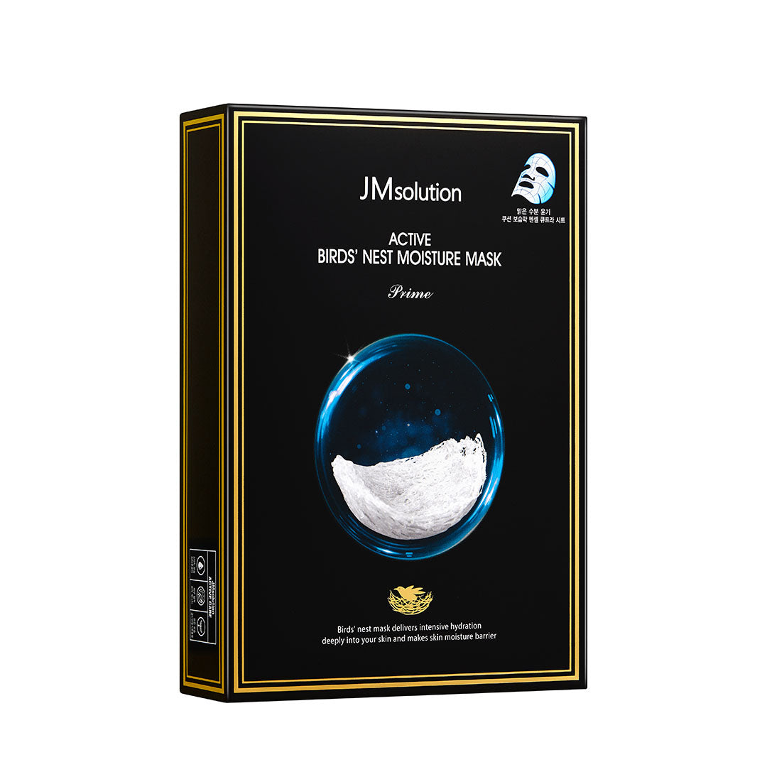 JM SolutionActive Birds' Nest Moisture Mask Prime (10 sheets/box) - La Cosmetique