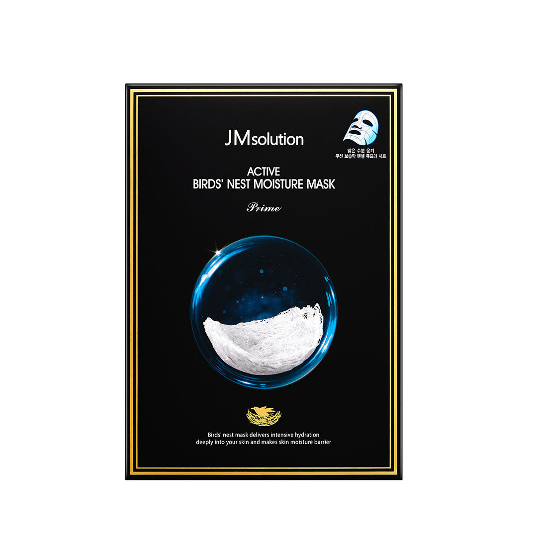 JM SolutionActive Birds' Nest Moisture Mask Prime (10 sheets/box) - La Cosmetique