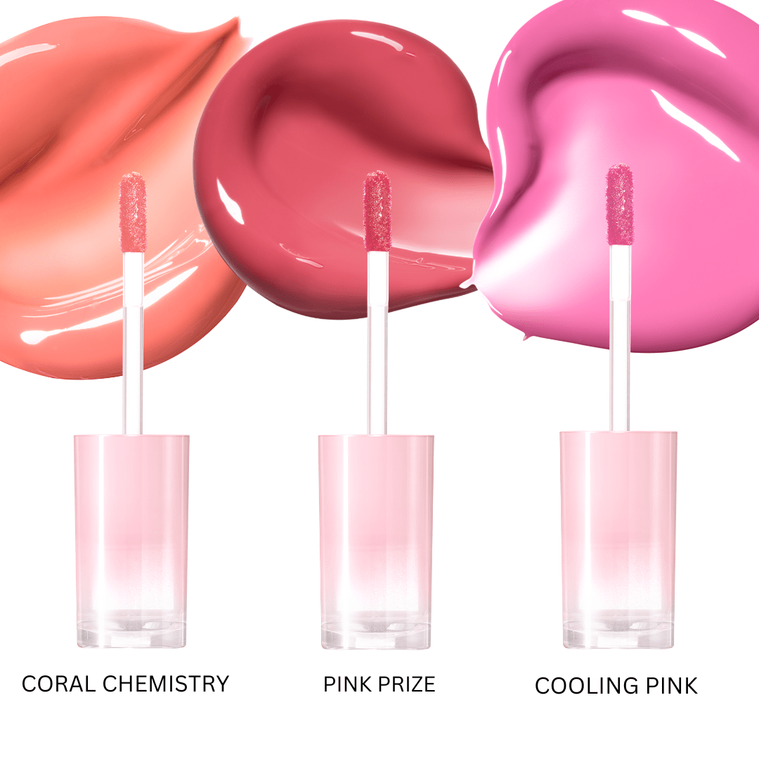 Peripera Ink Mood Glowy Tint in Lucky Lottery, a vibrant lip tint with a glossy finish, shown in its packaging.