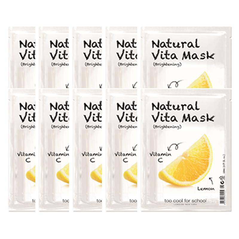 Too Cool For SchoolNatural Vita Mask - Brightening (1pc) - La Cosmetique
