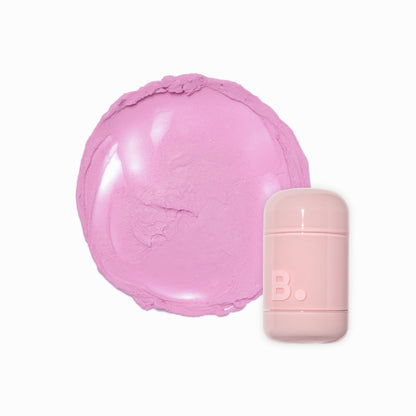 Banila Co B. By Banila Romantic Blush Lip & Cheek in soft pink, showing the blush compact and applicator brush.