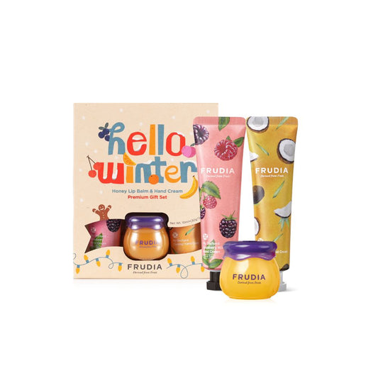 Frudia Honey Lip Balm & Hand Cream Gift Set B 30g*2+10g