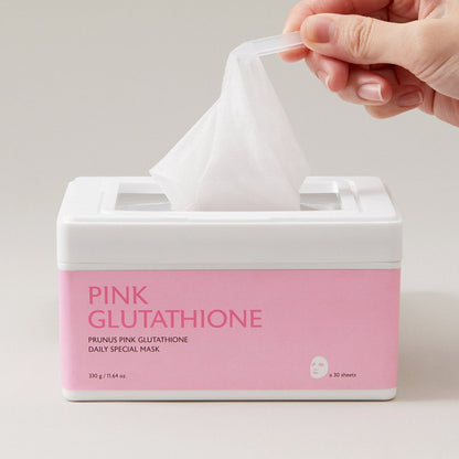 Milk Touch Prunus Pink Glutathione Daily Brightening Mask 30pcs - Bulk Buy K-Beauty in Australia