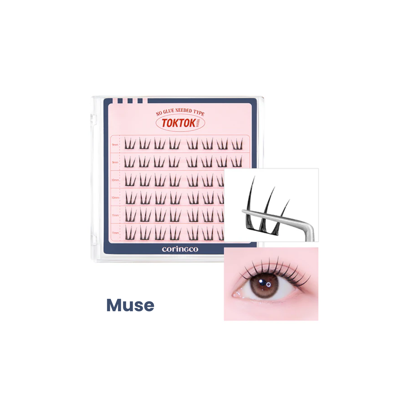 Toktokhara No Glue Eyelash [54pcs]