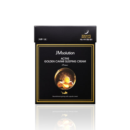 JM Solution Active Golden Caviar Sleeping Cream Prime 4Ml*30Pcs - Bulk buy at Pharmacoo K-Beauty Wholesale