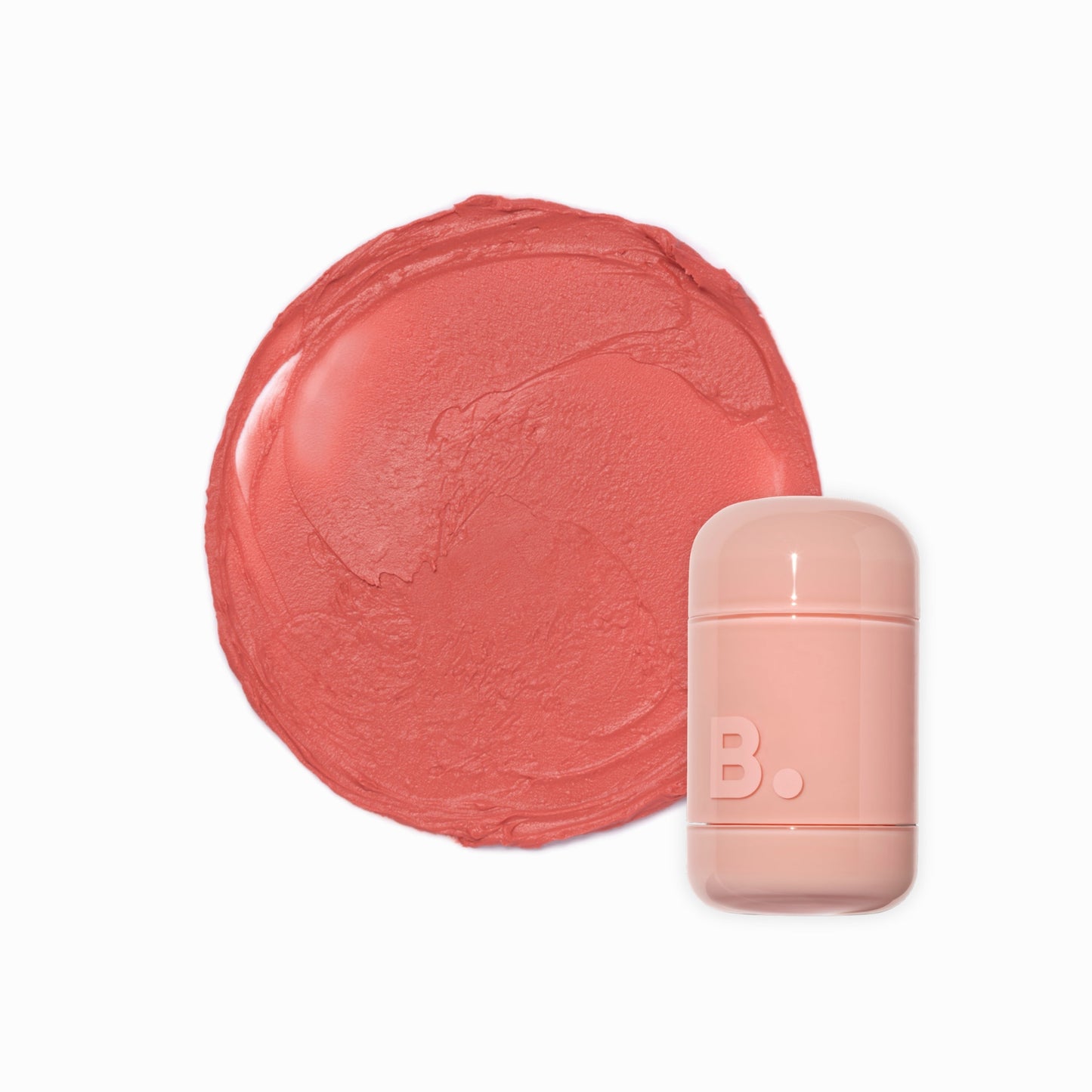 Banila Co B. By Banila Romantic Blush Lip & Cheek in soft pink shade, featuring the blush compact and applicator brush.