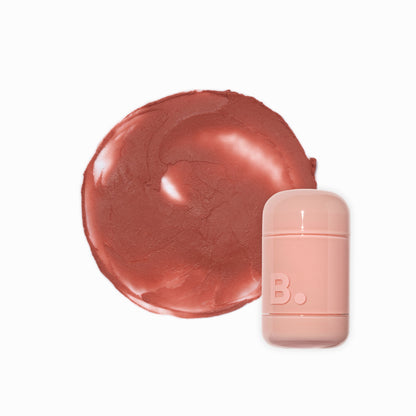 Banila Co B. By Banila Romantic Blush Lip & Cheek in soft pink, featuring a compact with blush and lip tint products.