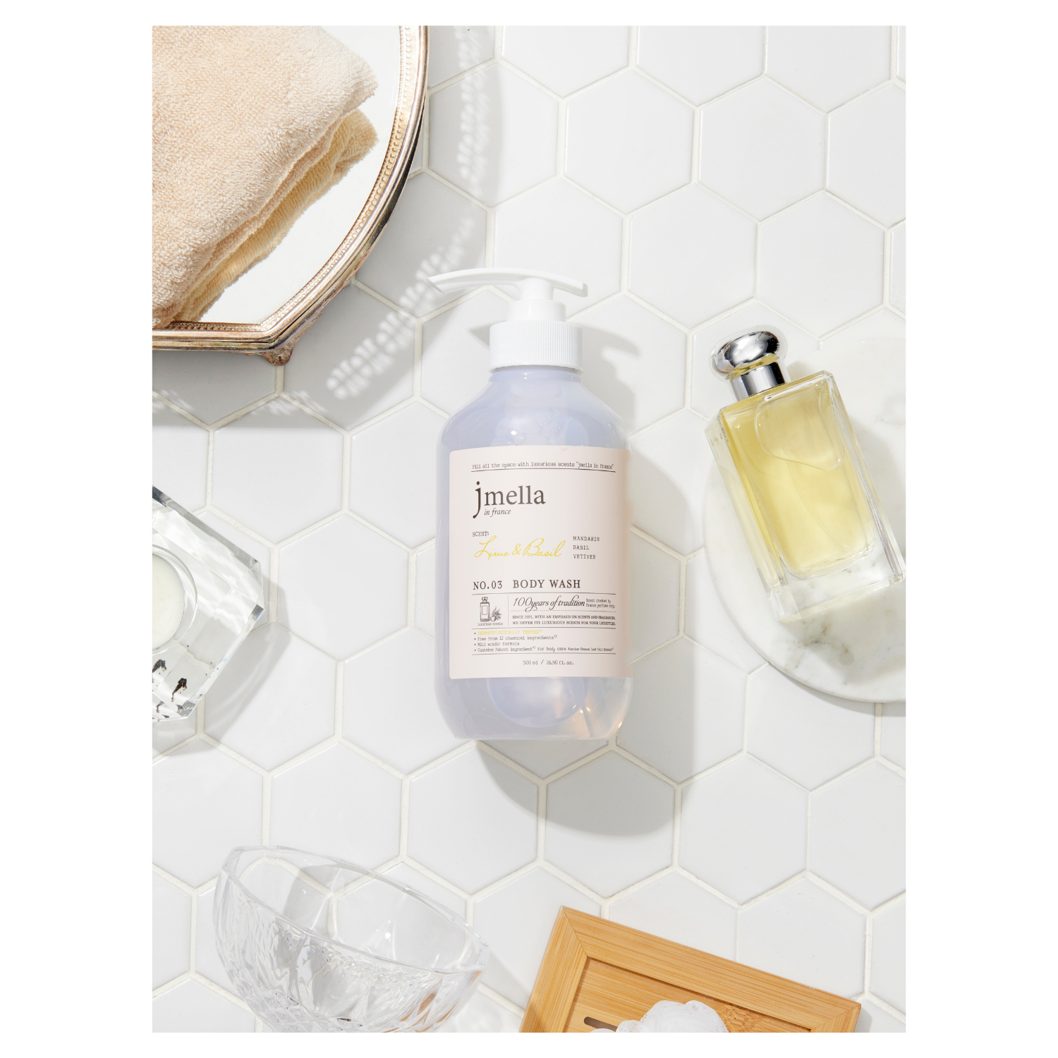 Jmella Lime & Basil Body Wash 1000ml - Shop K-Beauty in Australia