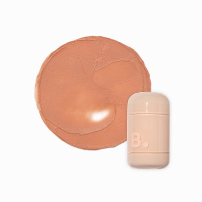 Banila Co B. By Banila Romantic Blush Lip & Cheek in soft pink shade, showing the compact with blush and lip tint application