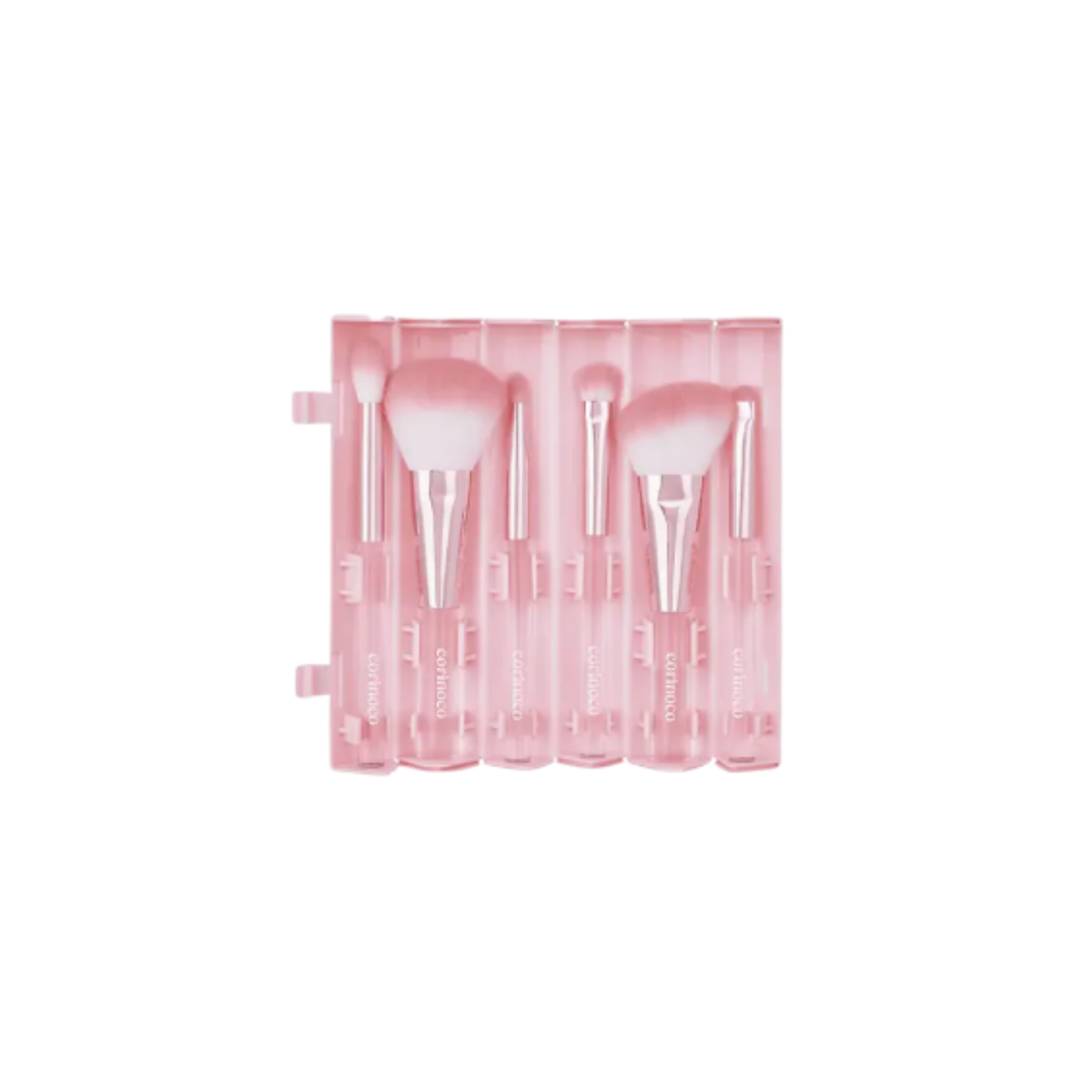 Pink Roll Make Up Brush Set [6pcs]