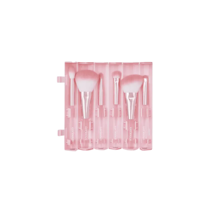 Pink Roll Make Up Brush Set [6pcs]