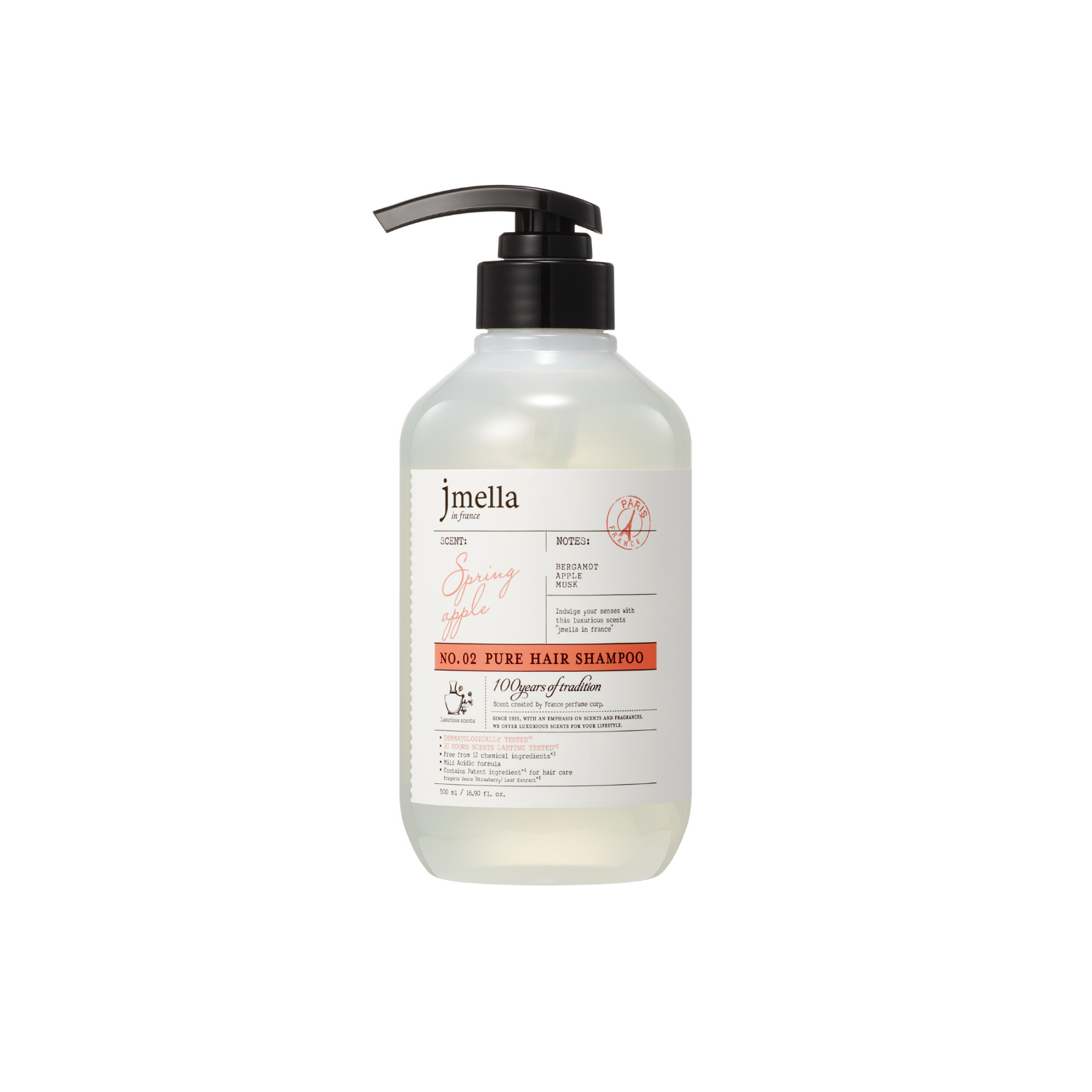 Jmella Pure Spring Apple Hair Shampoo 500ml - Shop K-Beauty in Australia
