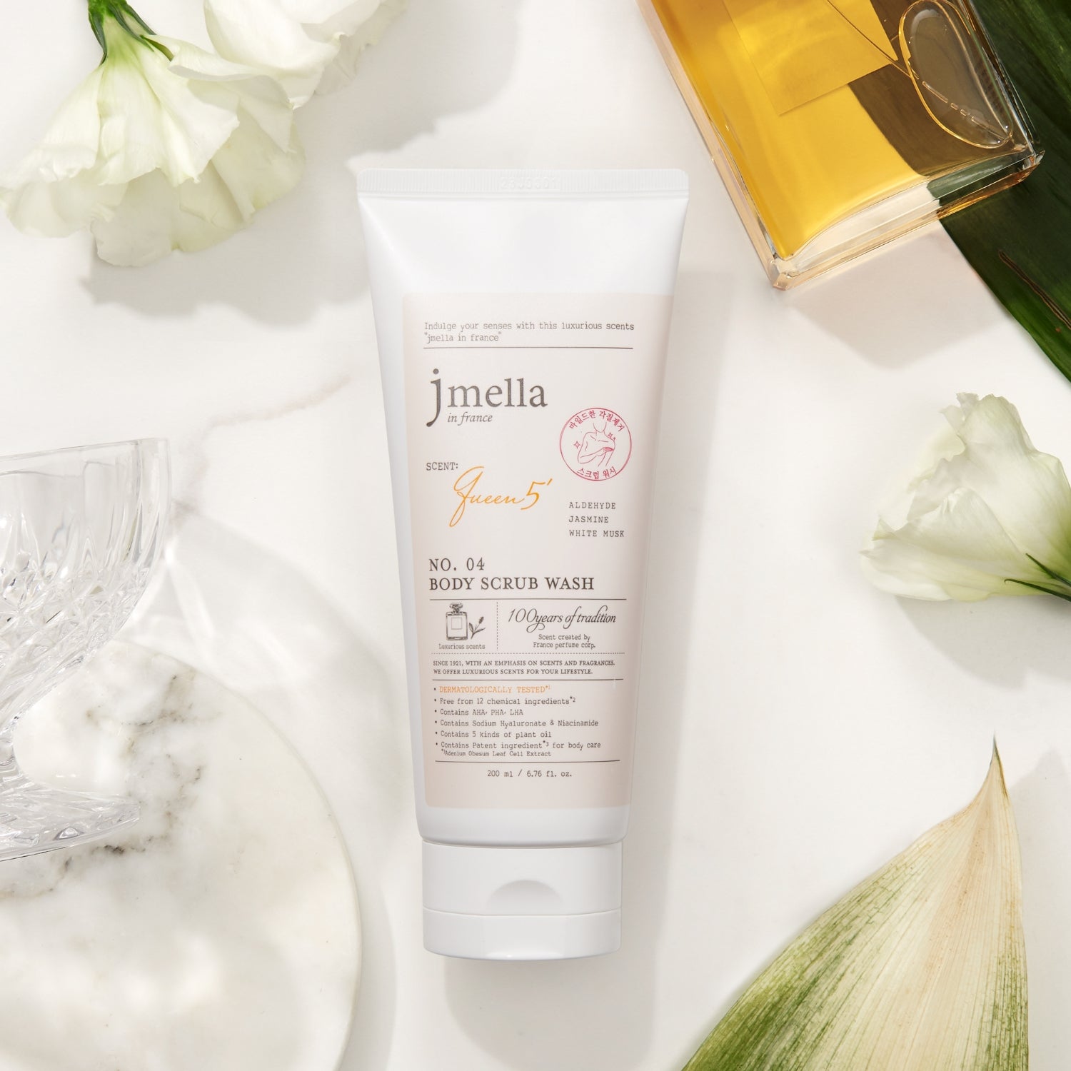 Jmella In France Queen 5 Body Scrub Wash 500Ml - Shop K-Beauty in Australia