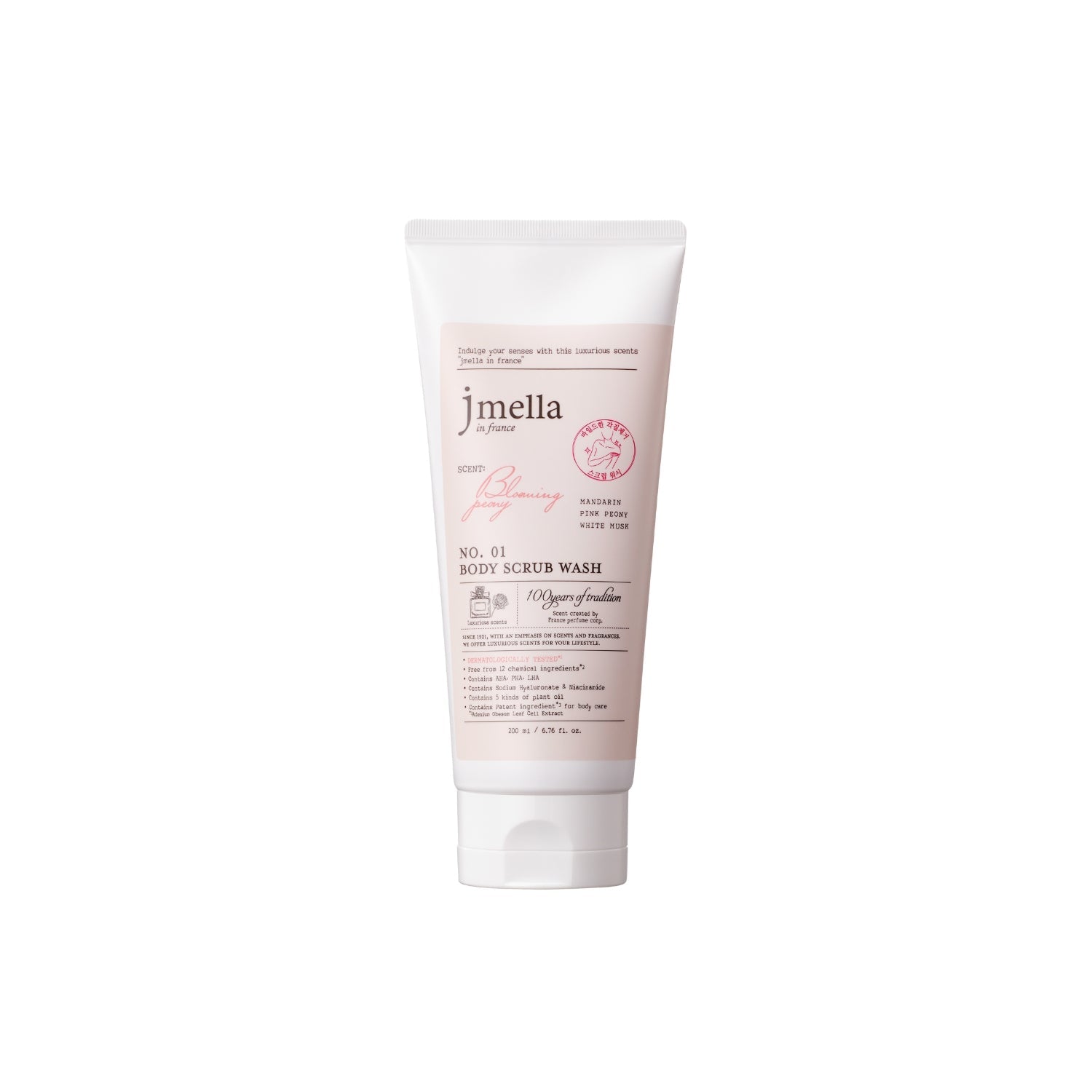 Jmella In France Blooming Peony Body Scrub Wash 200Ml - Shop K-Beauty in Australia