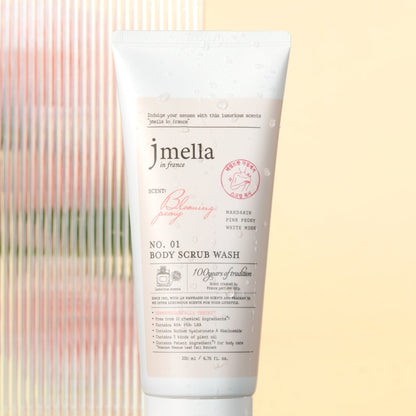 Jmella In France Blooming Peony Body Scrub Wash 200Ml - Shop K-Beauty in Australia