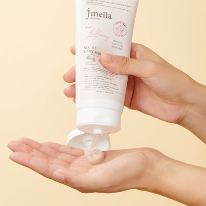 Jmella In France Blooming Peony Body Scrub Wash 200Ml - Shop K-Beauty in Australia