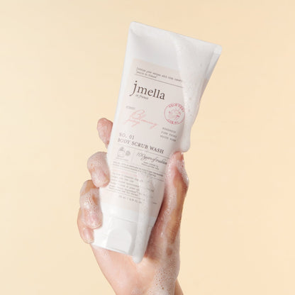 Jmella In France Blooming Peony Body Scrub Wash 200Ml - Shop K-Beauty in Australia