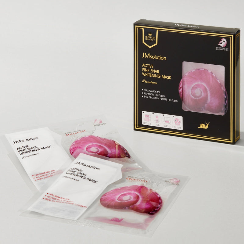 Active Pink Snail Whitening Mask Premium 5Pcs