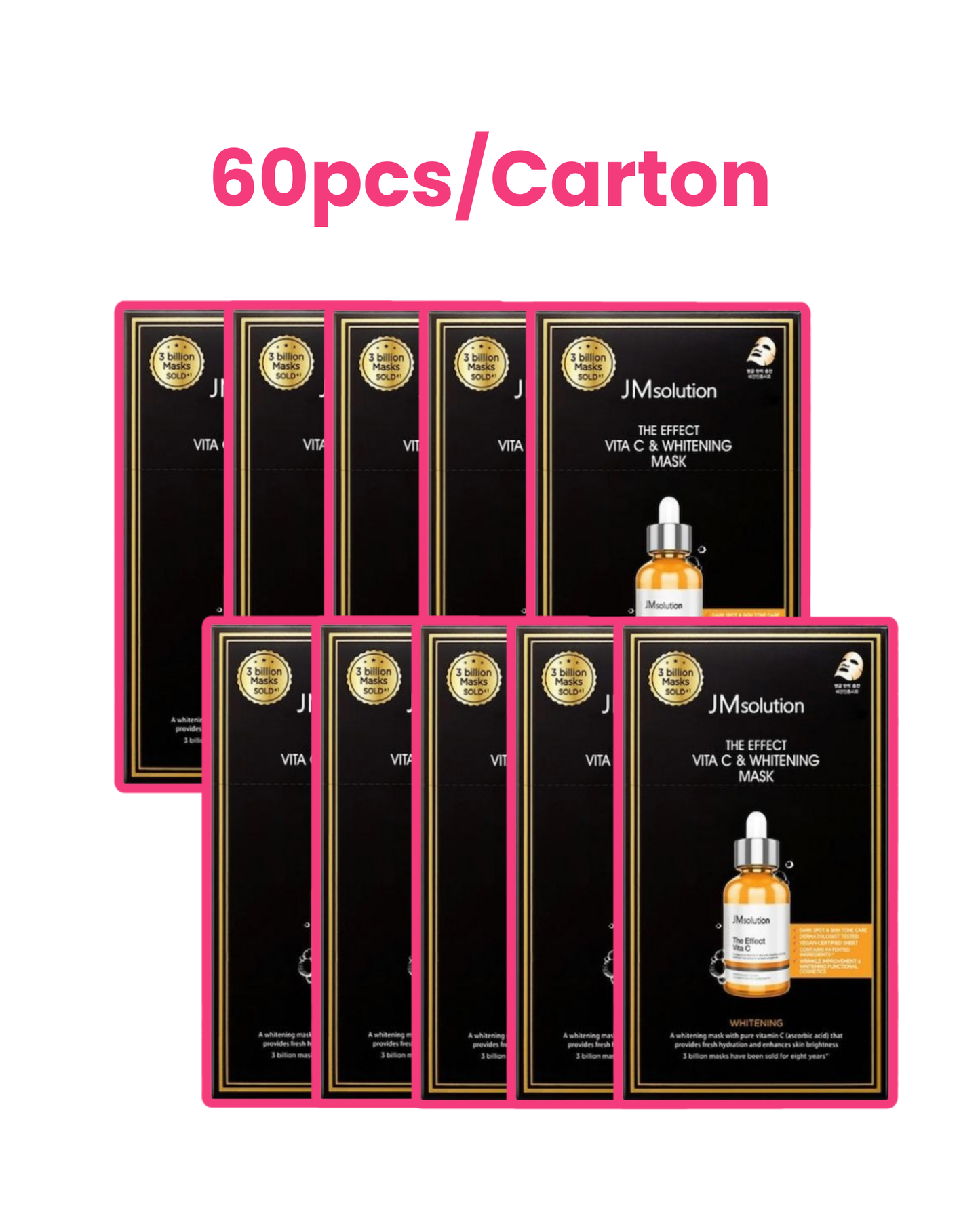 The Effect Vita C & Whitening Mask 10 Pieces - 60pc (1 carton)